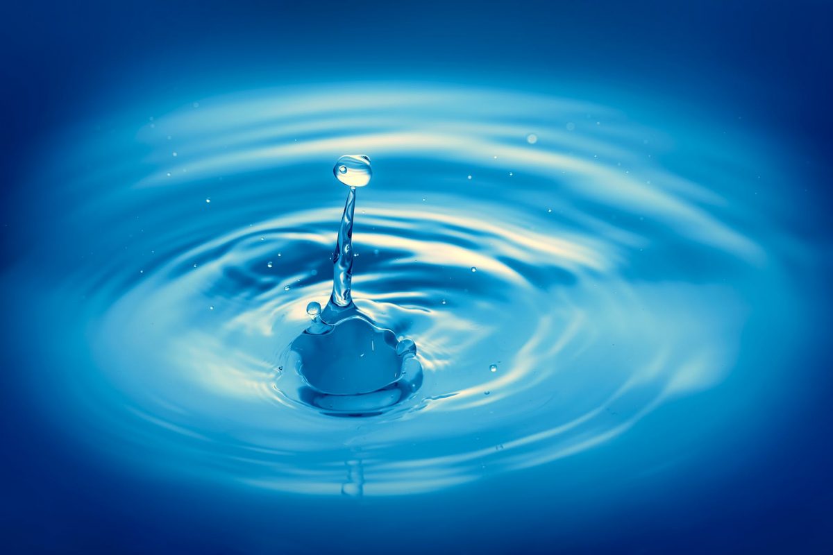 water drops in motion